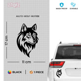 Durable Wolf Decal for Outdoor Enthusiasts